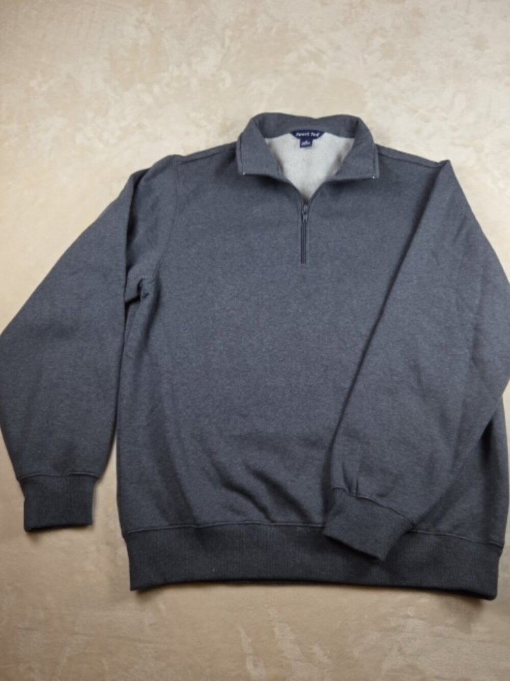 Sport‑Tek ¼ Zip Pullover Sweatshirt – Medium – Gray – Fleece Lined